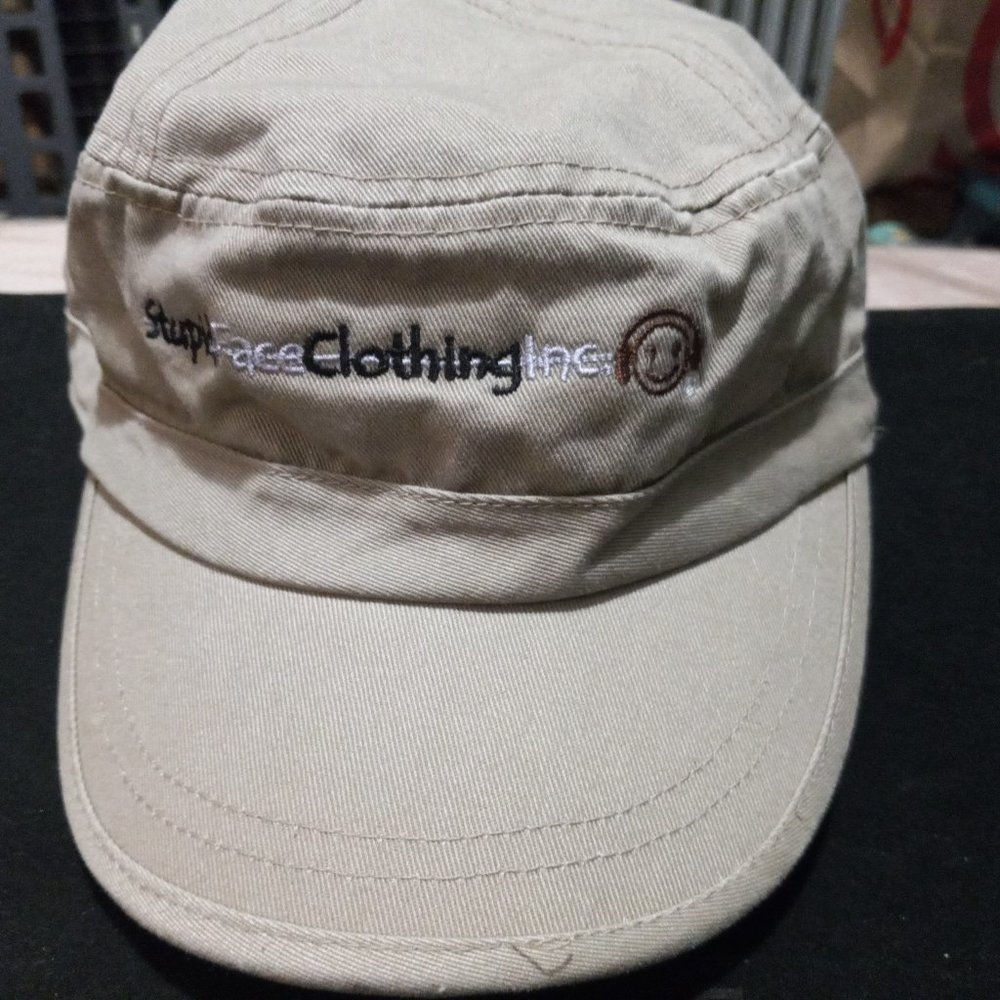 Texas Hold 'Em Poker - SF - One Size Fits All Tan Adjustable Army Style Hat Cap